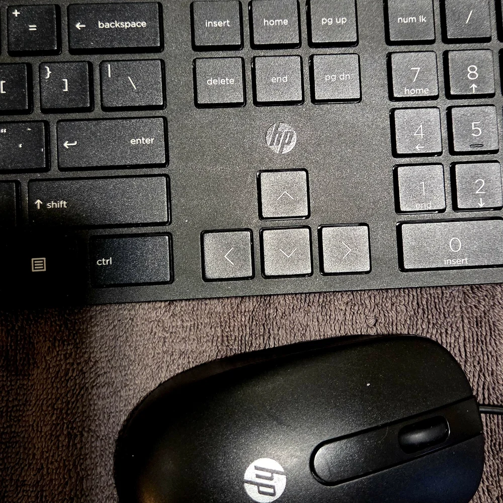 HP Black Wireless Keyboard and Mouse Set